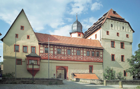 Außenansicht der Kaiserpfalz Forchheim