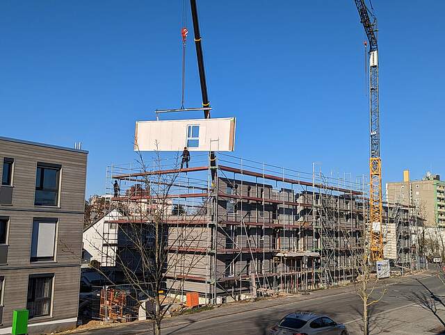 Baustelle an der Bammersdorfer Straße