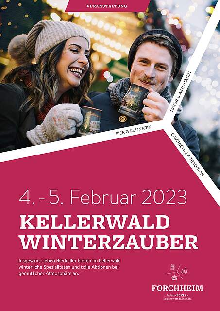 Plakat mit Ankündigung zum Winterzauber im Kellerwald