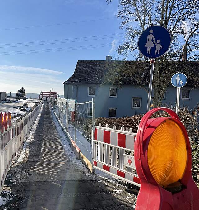 Piastenbrücke im Winter