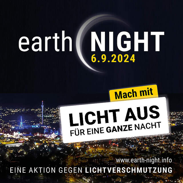 Plakat mit Werbung für die Earth Night