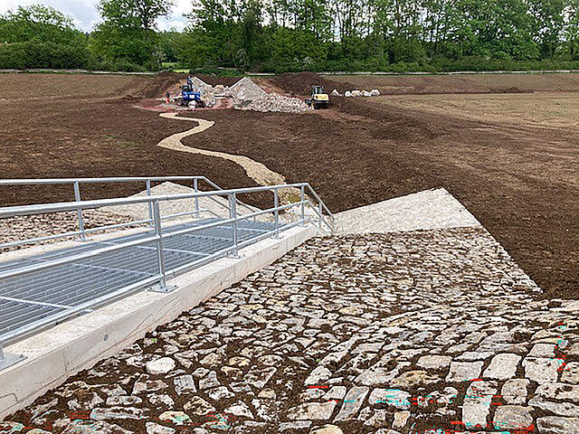 Bild von der Baustelle in Kersbach