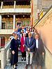 Die Forchheimer Delegation mit den italienischen Freundinnen und Freunden auf der Treppe zur Loggia des Rathauses in Rovereto.