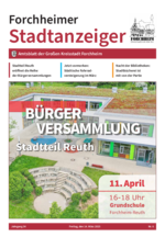 Amtsblatt Forchheimer Stadtanzeiger Ausgabe Nr. 6 2025