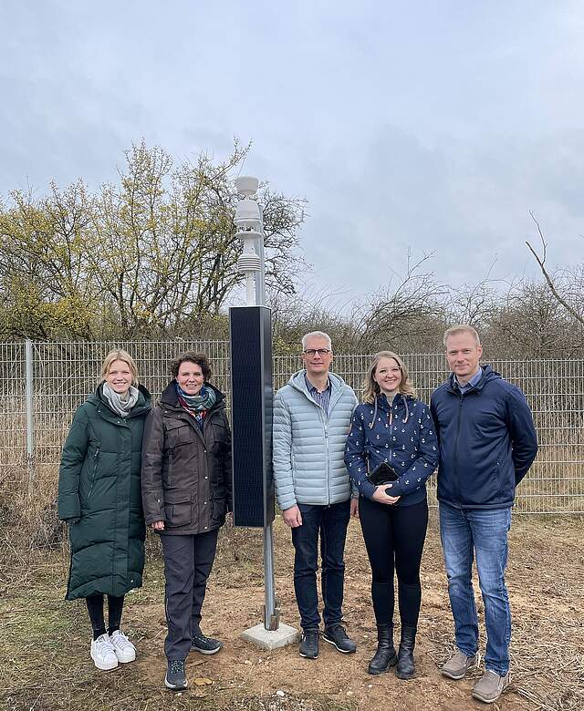 Personen der Stadt Forchheim, bei der Einweihung der Wetterstationen