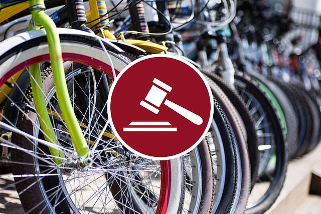 Fahrräder zur Versteigerung