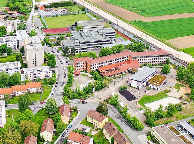 Luftbild des nördlichen Stadtteils Forchheim