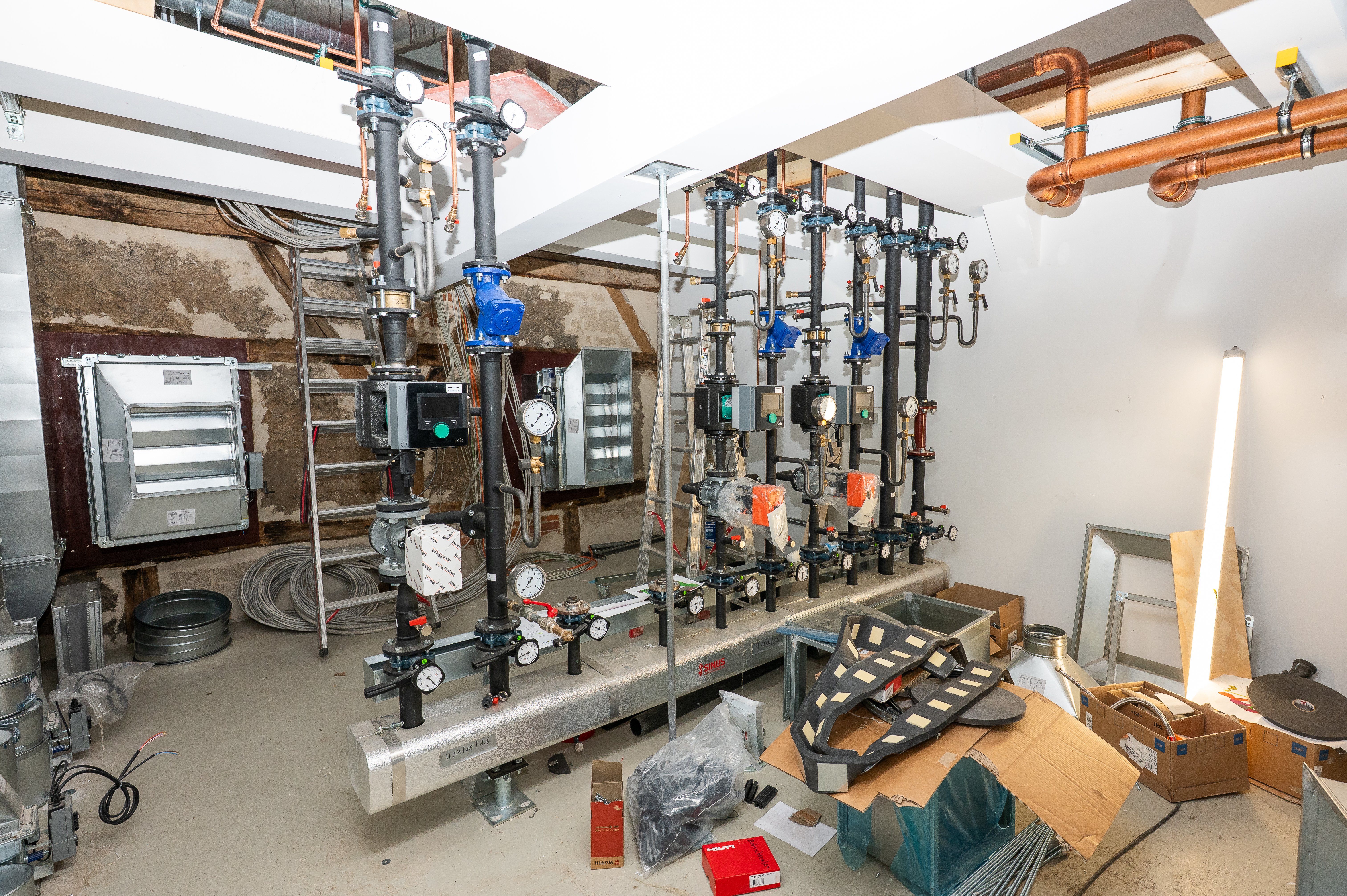Pumpenanlage im Keller