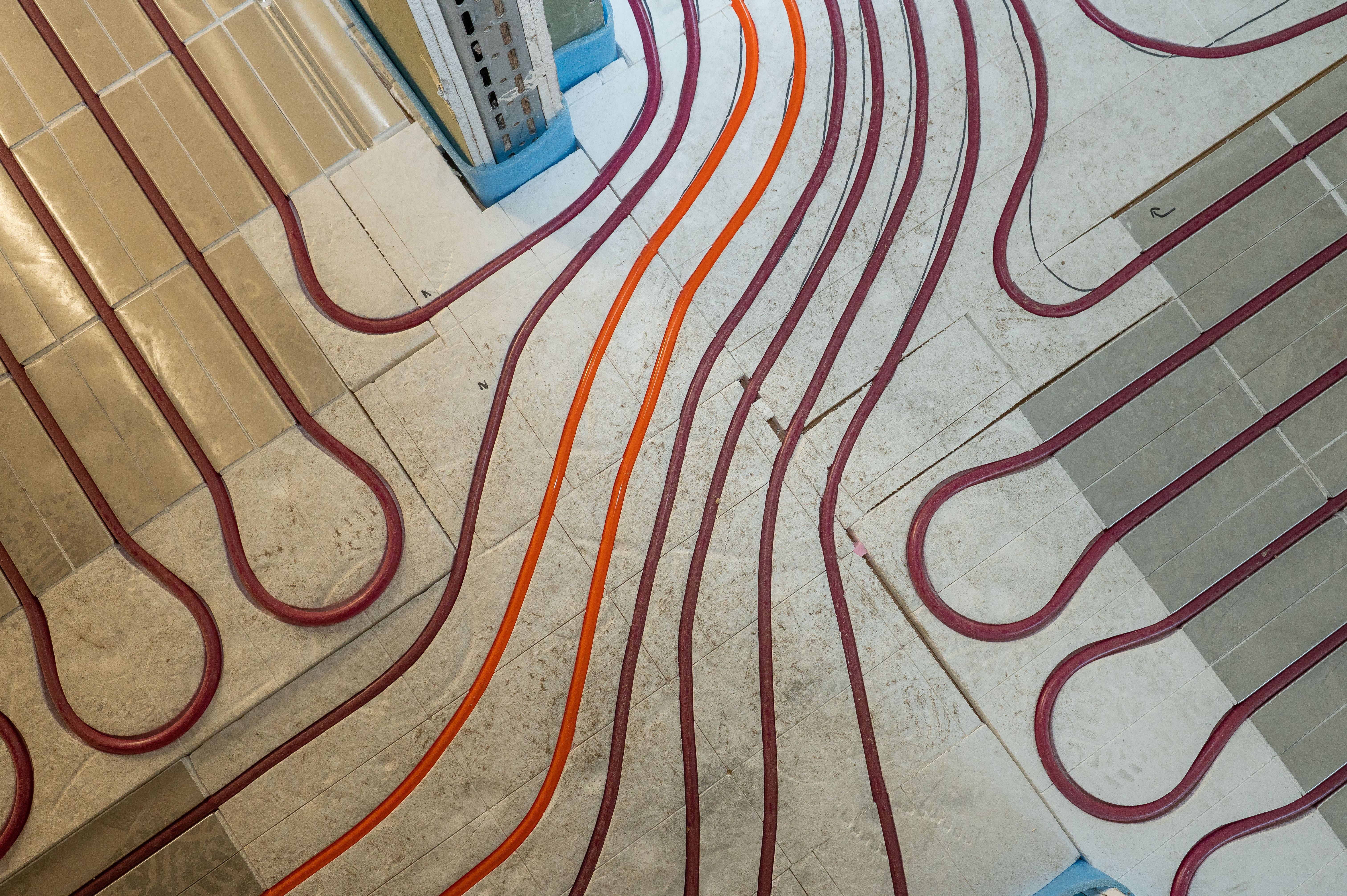 Baufortschritt Fußbodenheizung